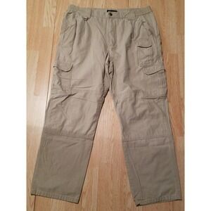 5.11 511 Tactical Series Cotton Canvas Pant Mens Khaki 34x32 Cargo Pockets 74251